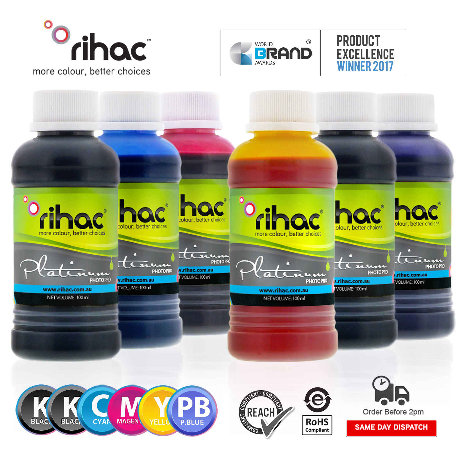Rihac refill ink alternative for Canon PGI-680XLBK CLI-681XL CLI681XXL PGI-680XXLBK CLI-681 PGI-680 Canon PIXMA TR7560, PIXMA TR8560, PIXMA TS6160, PIXMA TS9560, PIXMA TS6260, PIXMA TS9565, PIXMA TS6360, PIXMA TS6365, PIXMA TS706, PIXMA HOME OFFICE TR7660, PIXMA HOME OFFICE TR8660 photo blue